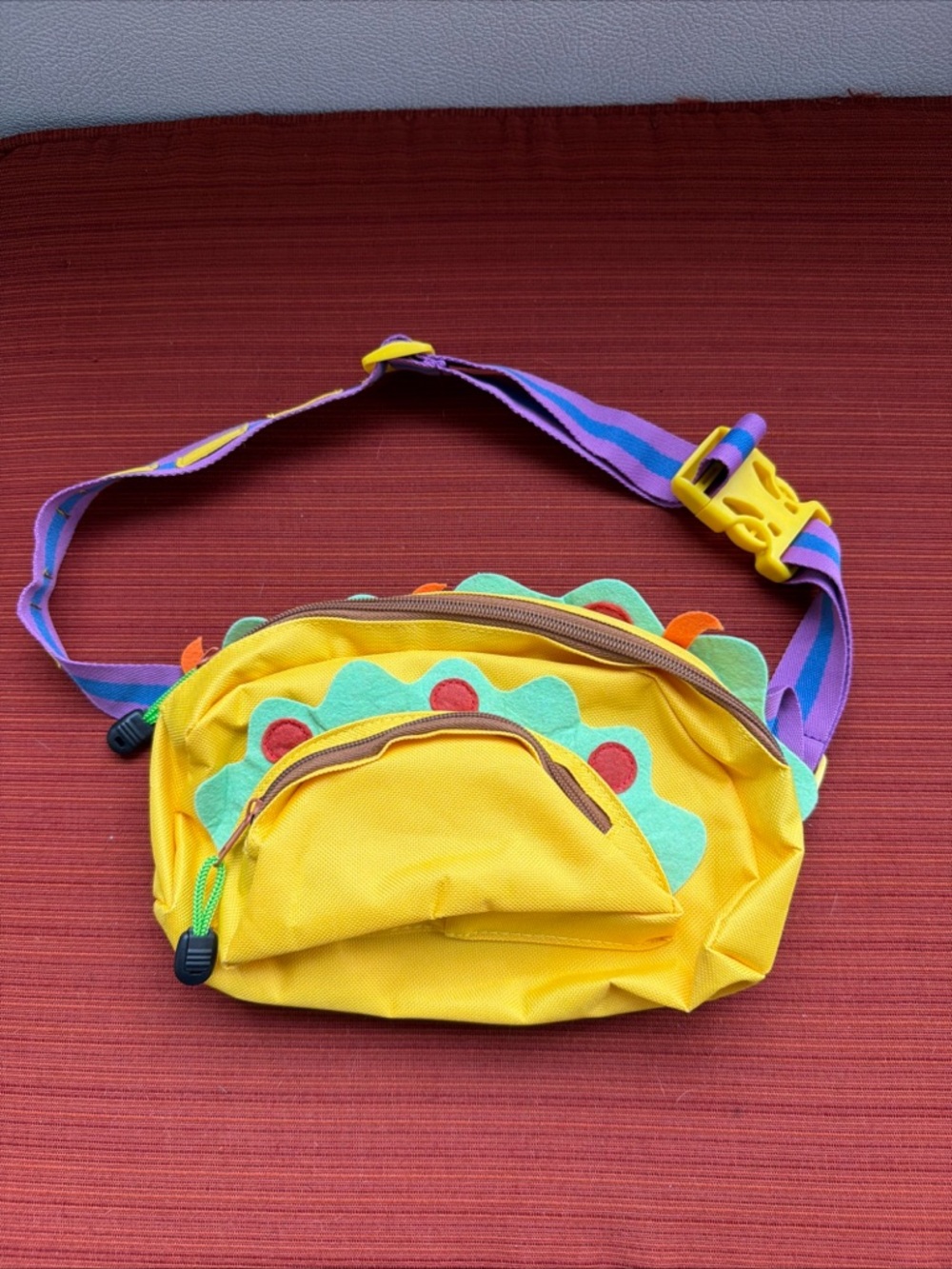 Tipsy Elves Yellow Fanny Pack Zippered Snap Waist Band